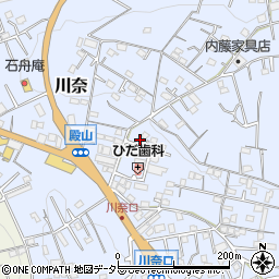 オッペン化粧品川奈営業所周辺の地図
