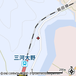 愛知県新城市富栄（道上茶屋）周辺の地図