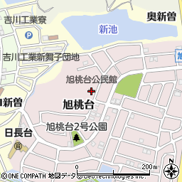 旭桃台公民館周辺の地図
