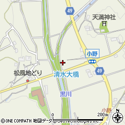 兵庫県三田市小野520周辺の地図