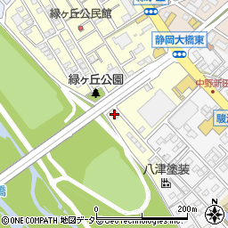 静岡市緑が丘倉庫周辺の地図