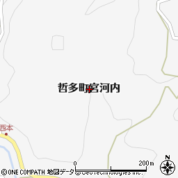 岡山県新見市哲多町宮河内周辺の地図