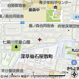 京都府京都市伏見区深草池ノ内町5-1周辺の地図