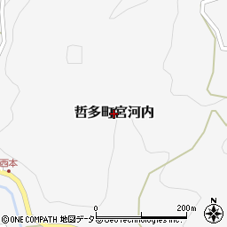 岡山県新見市哲多町宮河内周辺の地図