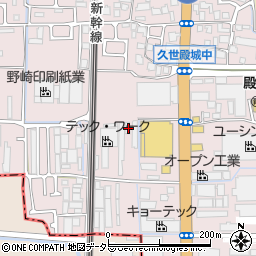 京都府京都市南区久世殿城町302周辺の地図