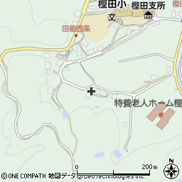 大阪府高槻市田能畑子谷周辺の地図