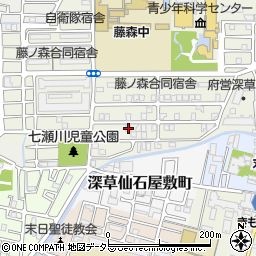 京都府京都市伏見区深草池ノ内町5周辺の地図