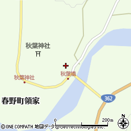 静岡県浜松市天竜区春野町領家316周辺の地図