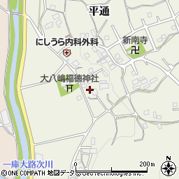 大阪府豊能郡能勢町平通103周辺の地図