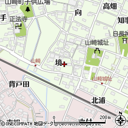 愛知県安城市山崎町（境）周辺の地図