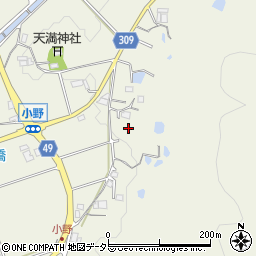 兵庫県三田市小野638周辺の地図