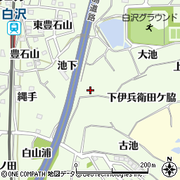愛知県阿久比町（知多郡）白沢（高根口）周辺の地図