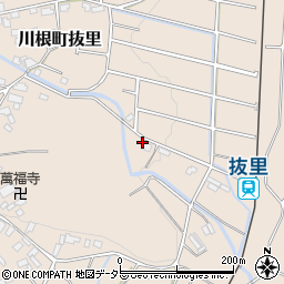 静岡県島田市川根町抜里1110周辺の地図