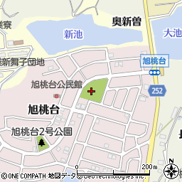 旭桃台１号公園トイレ周辺の地図