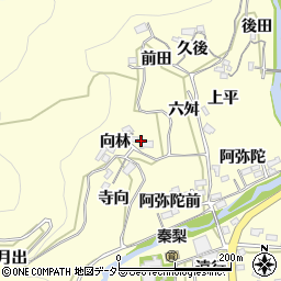 愛知県岡崎市秦梨町向林16周辺の地図