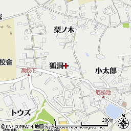 愛知県知多郡東浦町生路狐洞19周辺の地図