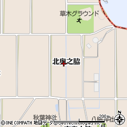 愛知県知多郡阿久比町草木北奥之脇周辺の地図