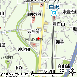 愛知県知多郡阿久比町白沢天神前50-1周辺の地図