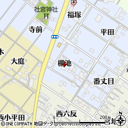 愛知県岡崎市富永町（棚池）周辺の地図