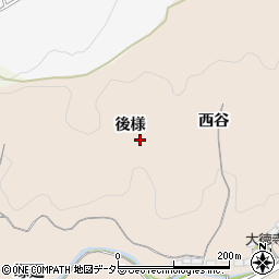 愛知県岡崎市高隆寺町後様周辺の地図