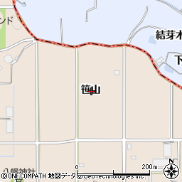 愛知県知多郡阿久比町草木笹山周辺の地図