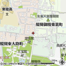 京都府京都市伏見区醍醐御陵西裏町6-3周辺の地図
