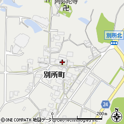 兵庫県加西市別所町480周辺の地図