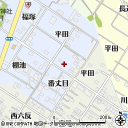 愛知県岡崎市富永町平田54周辺の地図