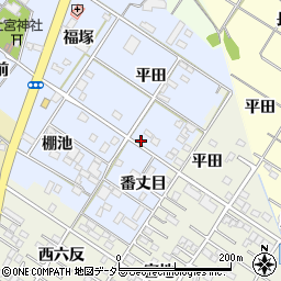 愛知県岡崎市富永町平田55周辺の地図