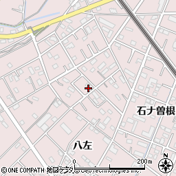愛知県安城市横山町八左周辺の地図