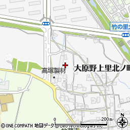京都府京都市西京区大原野上里北ノ町周辺の地図