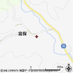 愛知県新城市富保（日焼）周辺の地図