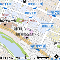 岡崎市せきれいホール周辺の地図