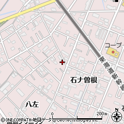 愛知県安城市横山町八左38周辺の地図