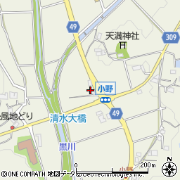 兵庫県三田市小野526周辺の地図