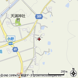 兵庫県三田市小野637周辺の地図