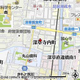 京都府京都市伏見区深草寺内町861周辺の地図
