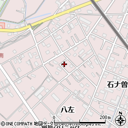 愛知県安城市横山町八左89周辺の地図