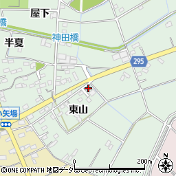 愛知県安城市箕輪町東山92周辺の地図