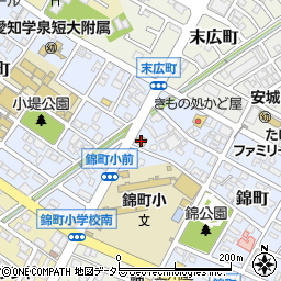 コメダ珈琲店安城末広店周辺の地図