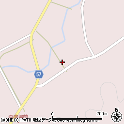 広島県庄原市東城町森1451周辺の地図