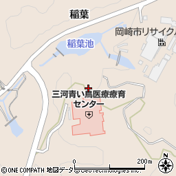 愛知県岡崎市高隆寺町小屋場周辺の地図