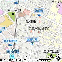 愛知県安城市法連町3-9周辺の地図