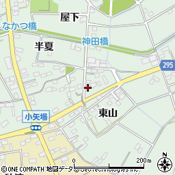 愛知県安城市箕輪町東山82-6周辺の地図
