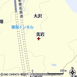 愛知県岡崎市秦梨町美岩周辺の地図