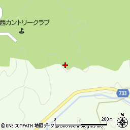 京都府亀岡市西別院町柚原違谷周辺の地図