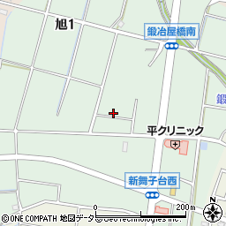 愛知県知多市旭周辺の地図