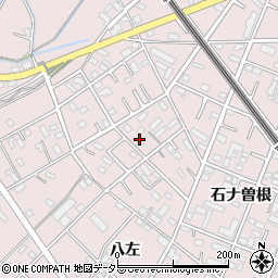 愛知県安城市横山町八左44周辺の地図