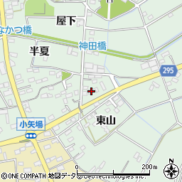 愛知県安城市箕輪町東山83周辺の地図