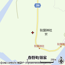 静岡県浜松市天竜区春野町領家413周辺の地図